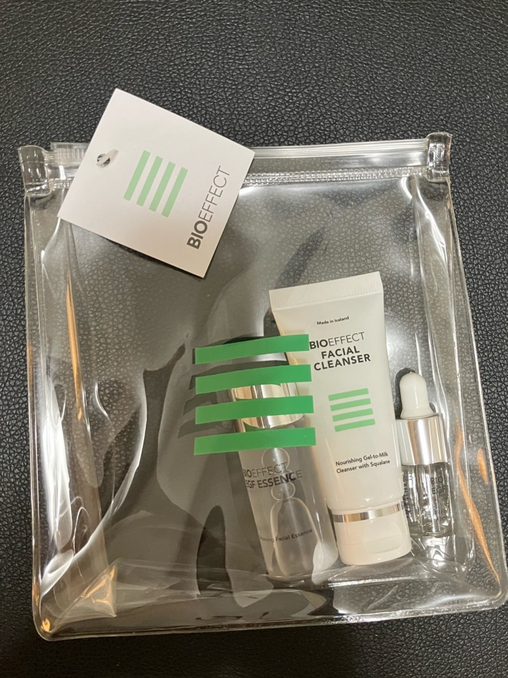 BIOEFFECT Skincare Trio with travel pouch
